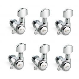 Schaller M6 135 Left locking 19,5 Nickel 6 pack